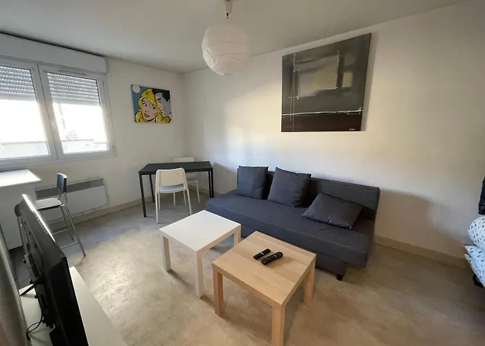 Apartman 20m2 Parking 4rue Proudhon Wifi Rdcsureleve *
